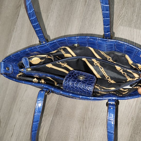 Blue Anne Klein Tote - Picture 4 of 7